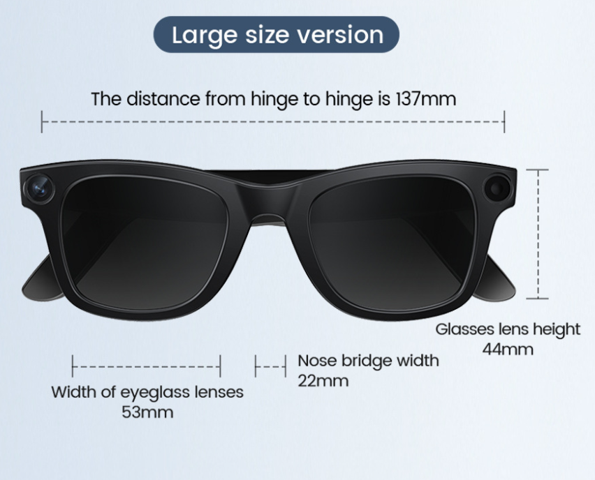 AI Smart Camera Glasses – Record Hands-Free in HD